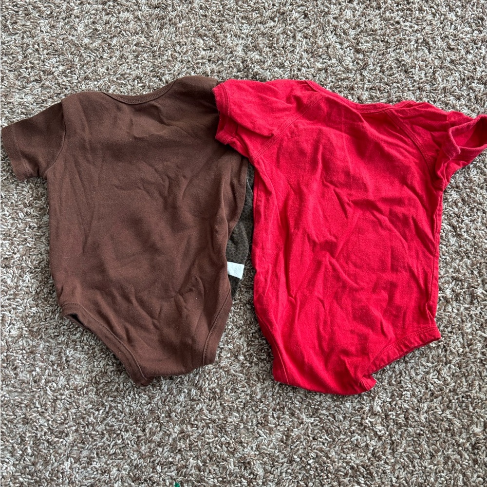 Nike Brown Football & Ohio State Buckeyes Onesie Bundle - Picture 2 of 2